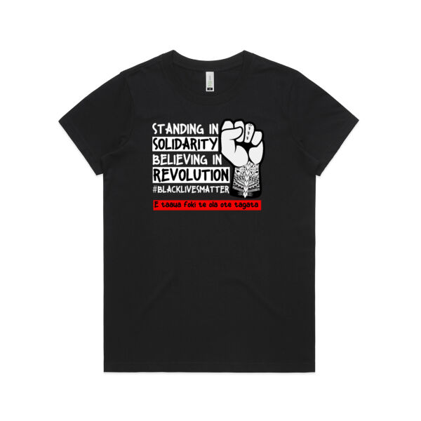 BLM Tuvalu - Womens Maple Organic Tee Thumbnail