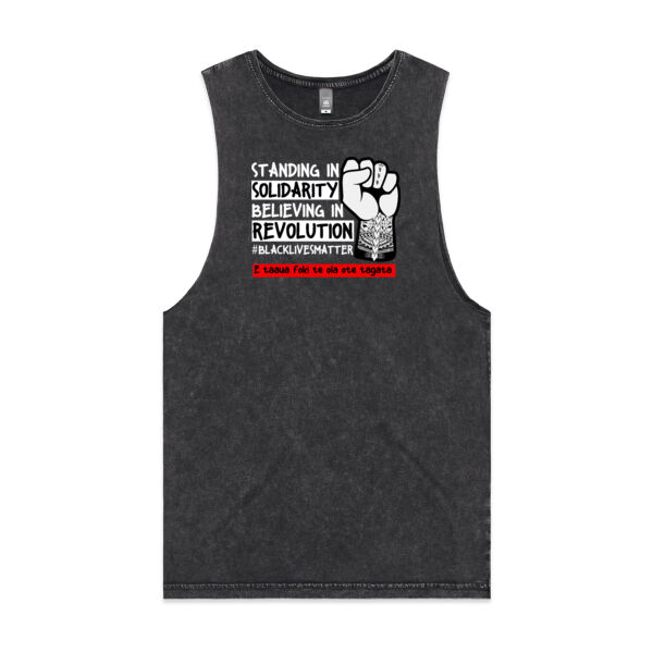 BLM Tuvalu - Unisex Stone Wash Barnard Tank Thumbnail